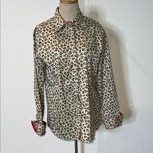 Tizzie Cheetah Print Button Up Blouse